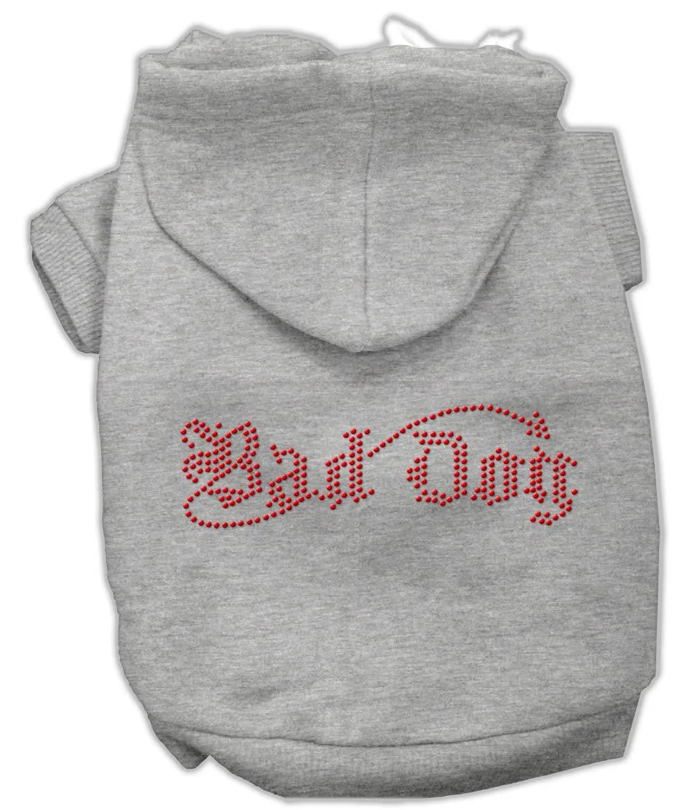 Bad Dog Rhinestone Hoodies Grey Xxl (18)