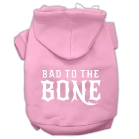 Bad to the Bone Dog Pet Hoodies Light Pink Size XXXL (20)