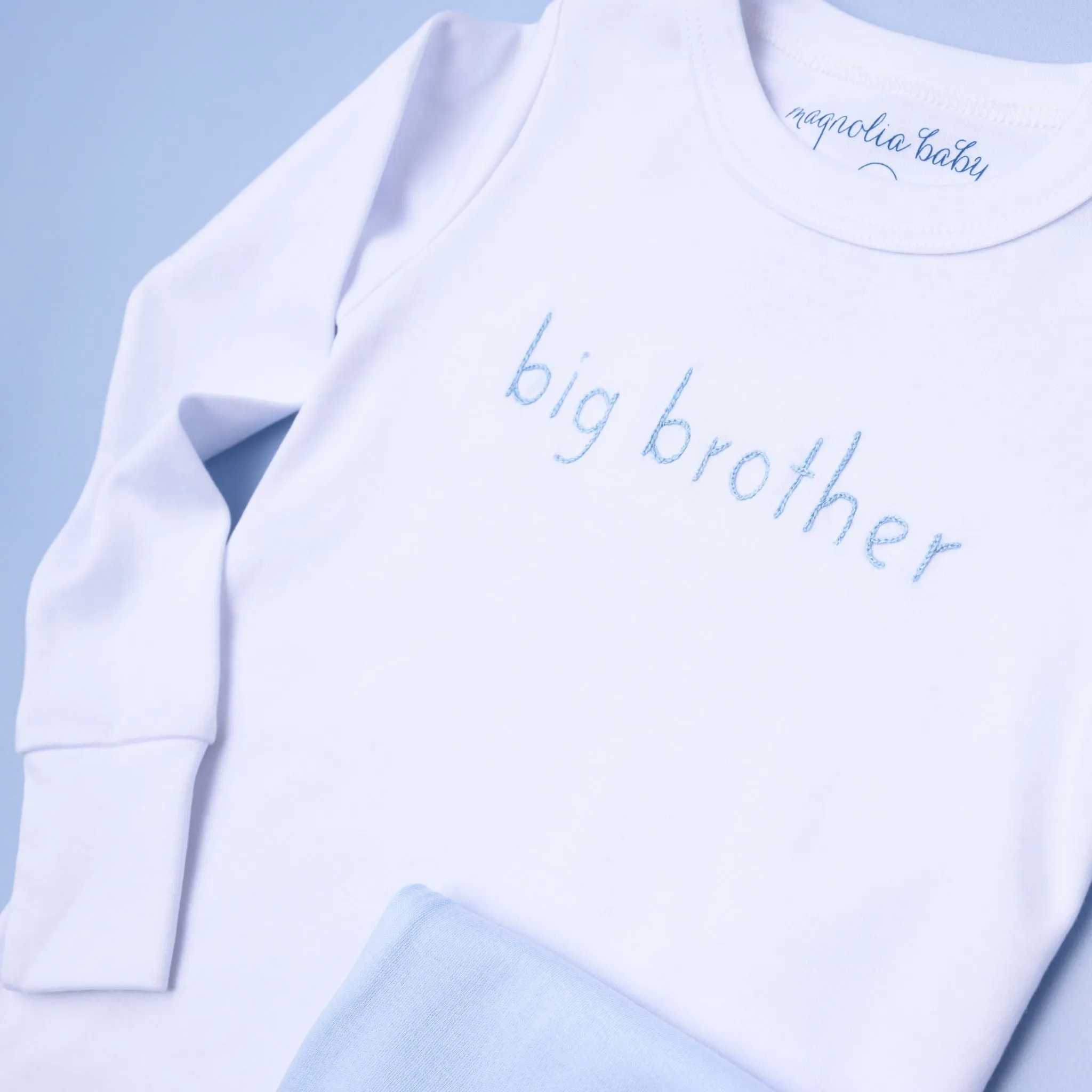 Big Brother Embroidered Long Pajamas