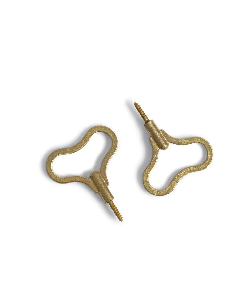 Brass Bean Hooks