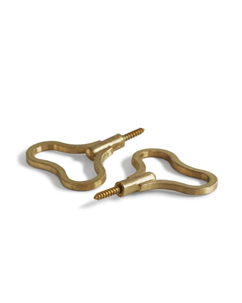 Brass Bean Hooks