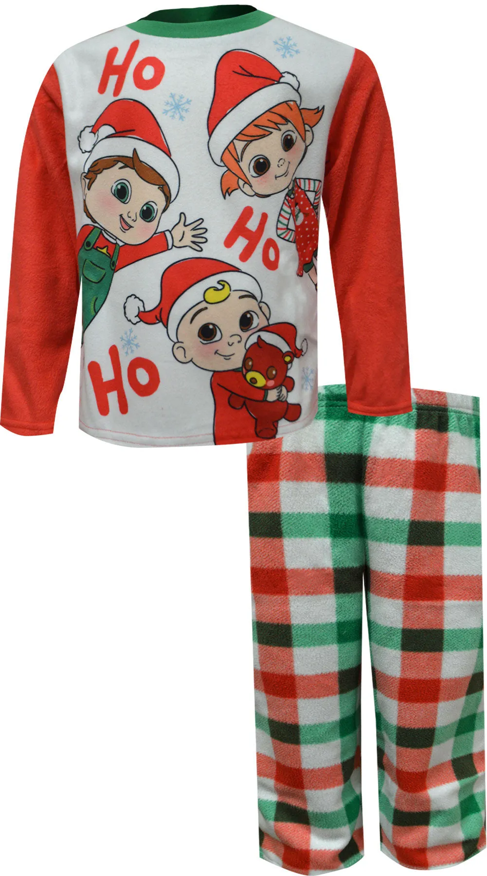 Cocomelon Christmas Holiday Toddler Fleece Pajamas