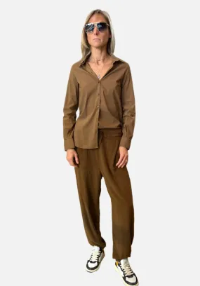 Comfort Fit Pants - Tabac