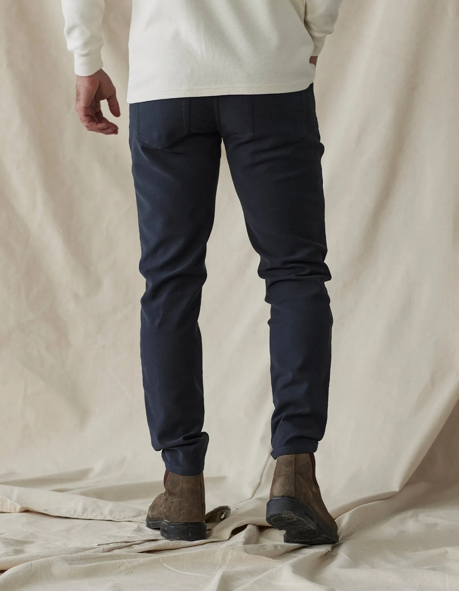 Comfort Terry Pant in Navy