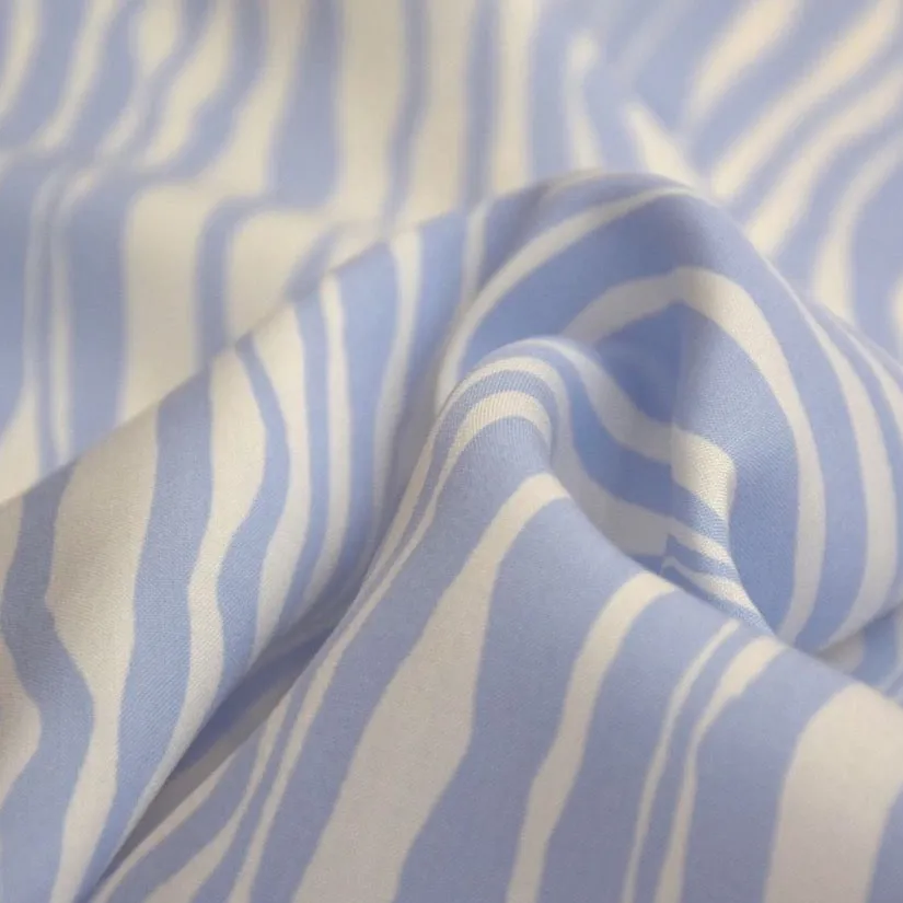 Cousette - Ripple Sky Blue Viscose Fabric