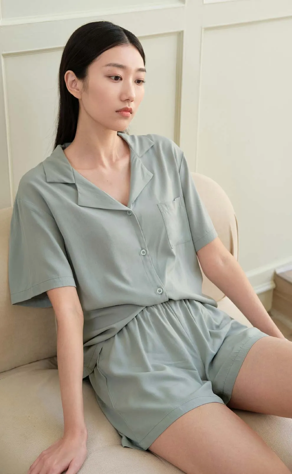 Cozy •  Rayon Short Sleeve Pajamas Set