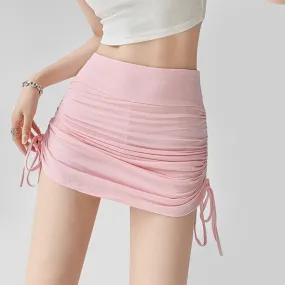 Drawstring soft skirt