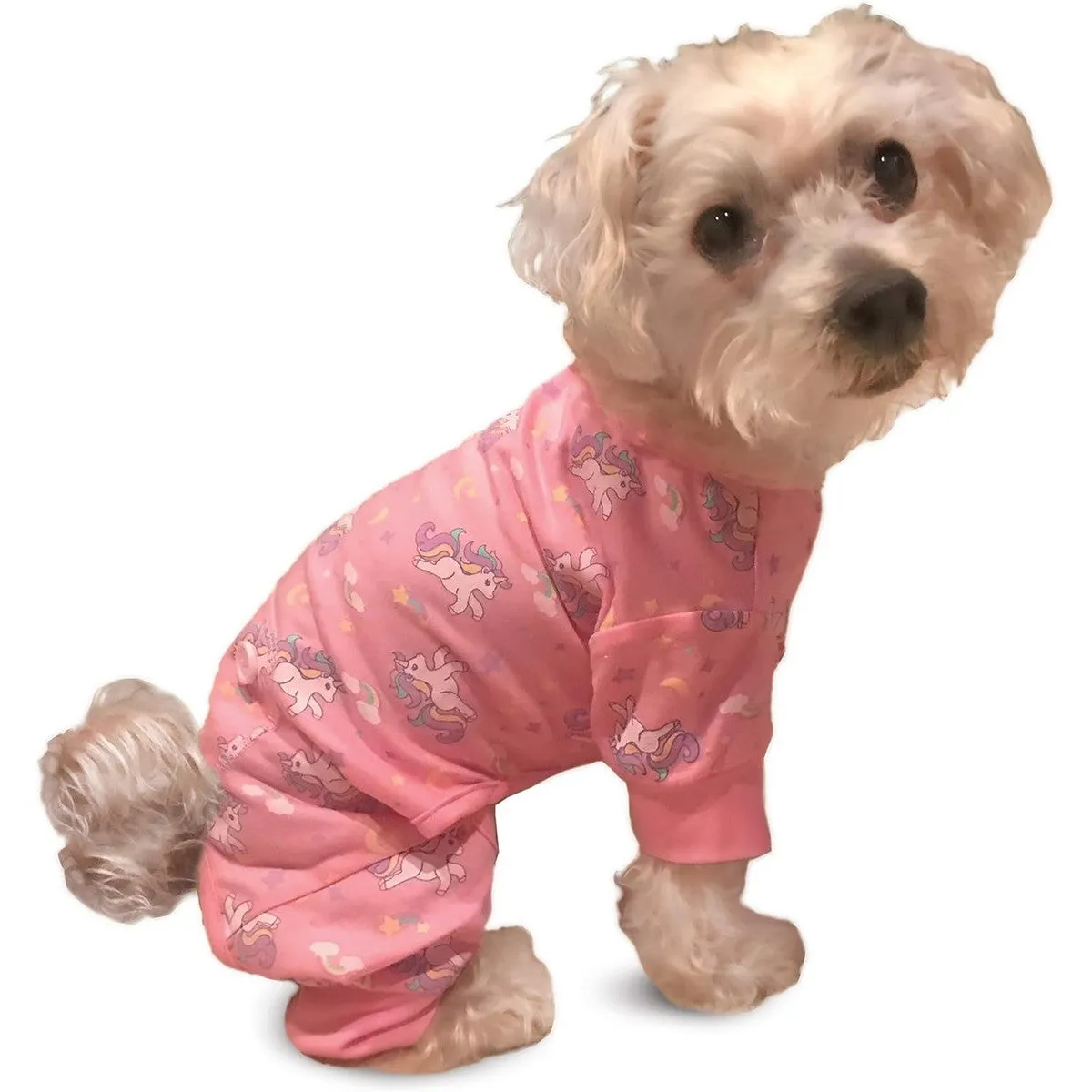 Fashion Pet Unicorn PJ's Dog Pajamas Pink Small