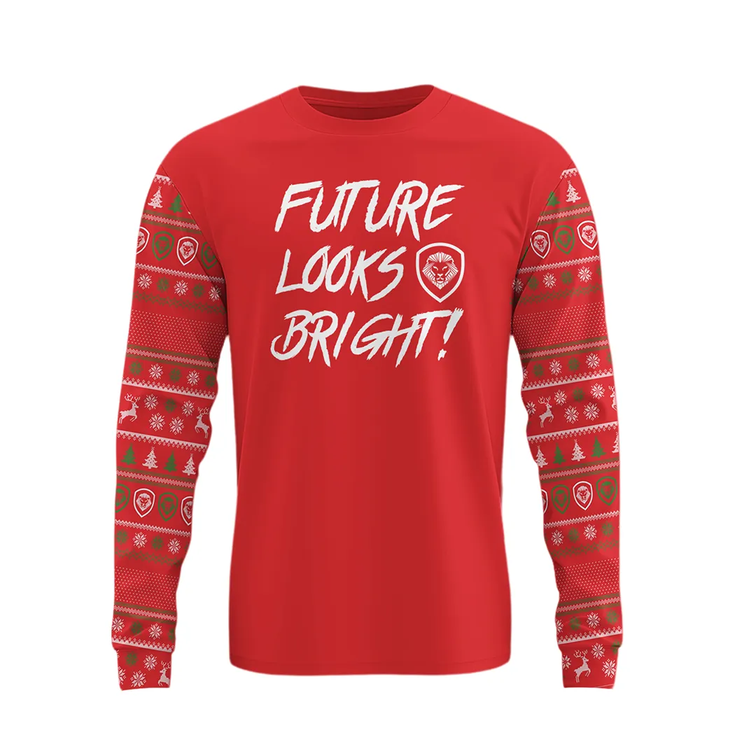 Future Looks Bright Men's Christmas Pajamas Top & Bottom Set