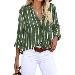 Green Boho Blouse for Women