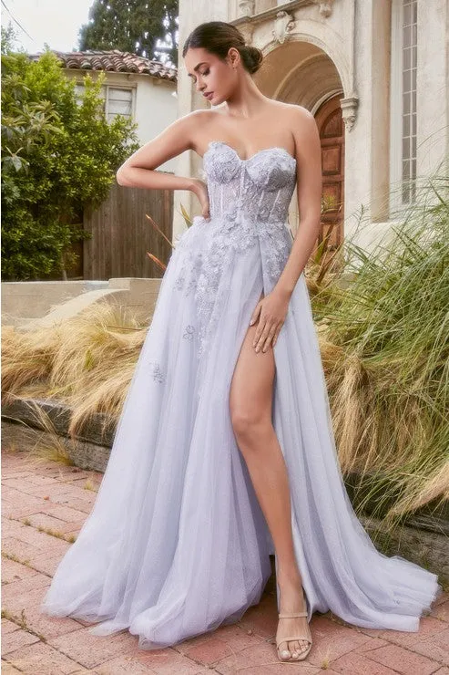 Haze Blue(lilac) Felicity Lace Sweetheart Tulle Gown