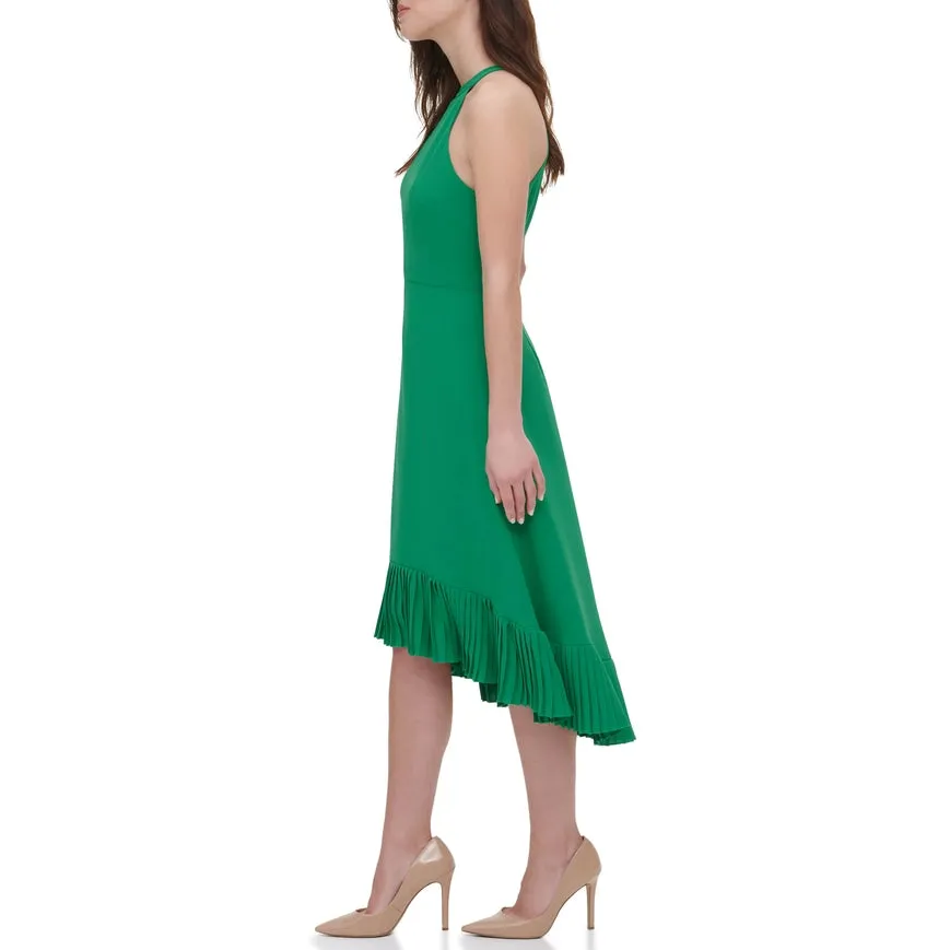 Hi-Low Halter Top Midi Trop Green