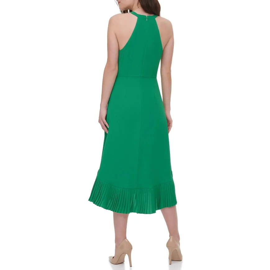 Hi-Low Halter Top Midi Trop Green