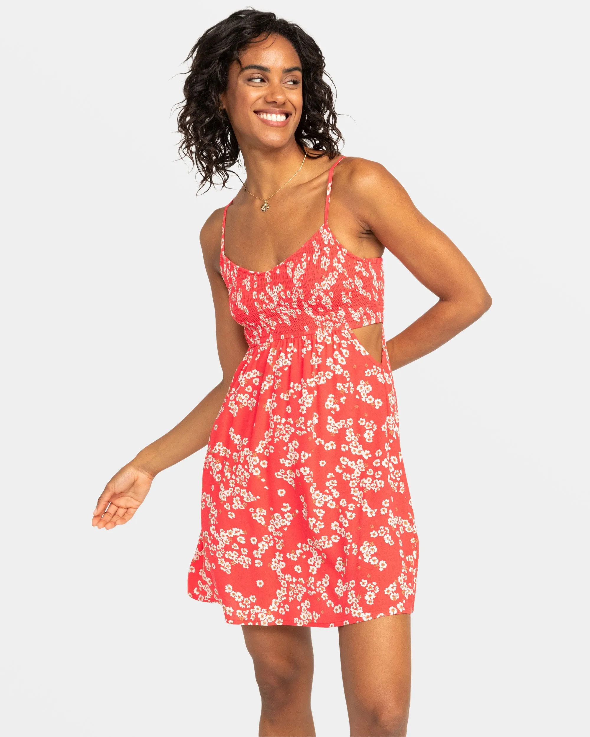 Hot Tropics Flowy Mini Dress - Hibiscus Margarita