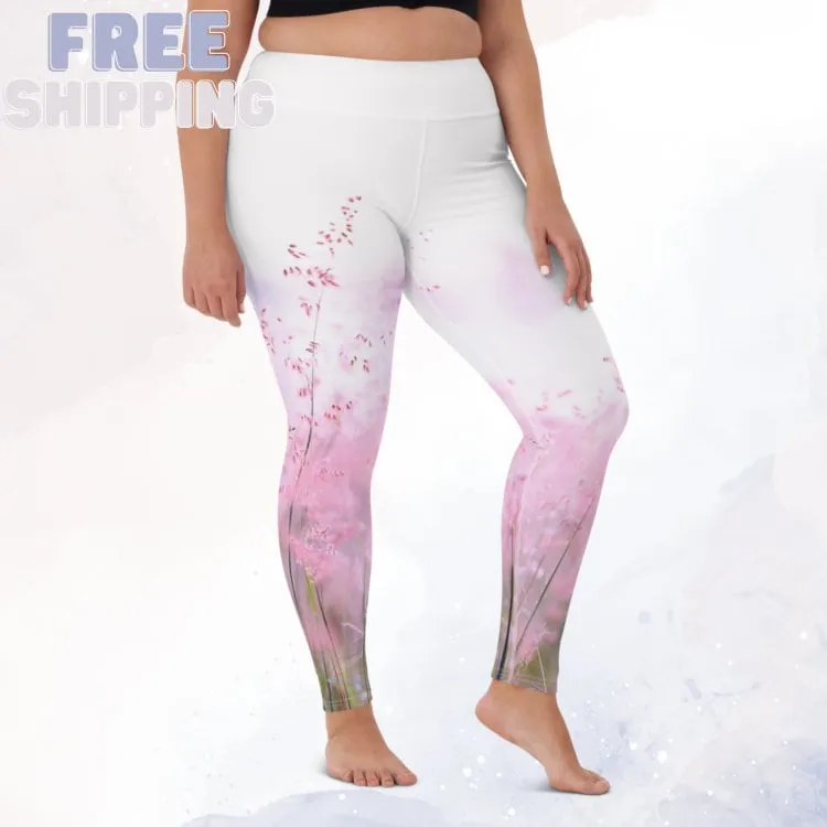 Lavender Flowers Comfort Leggings