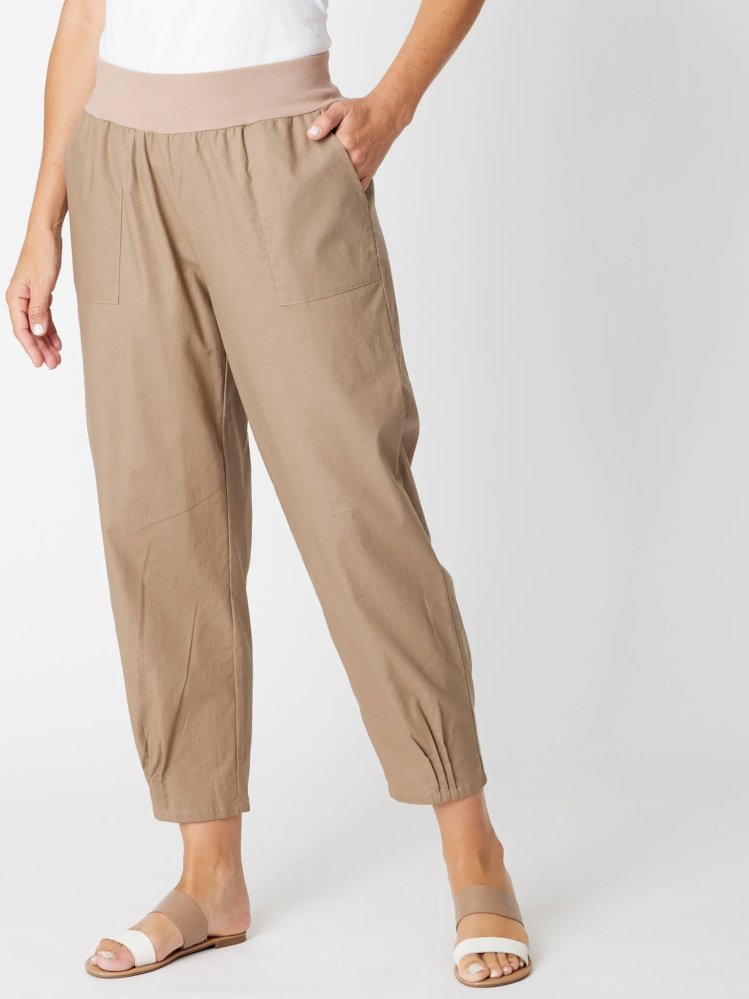 Linen Comfort Pant - Ginger- 30646