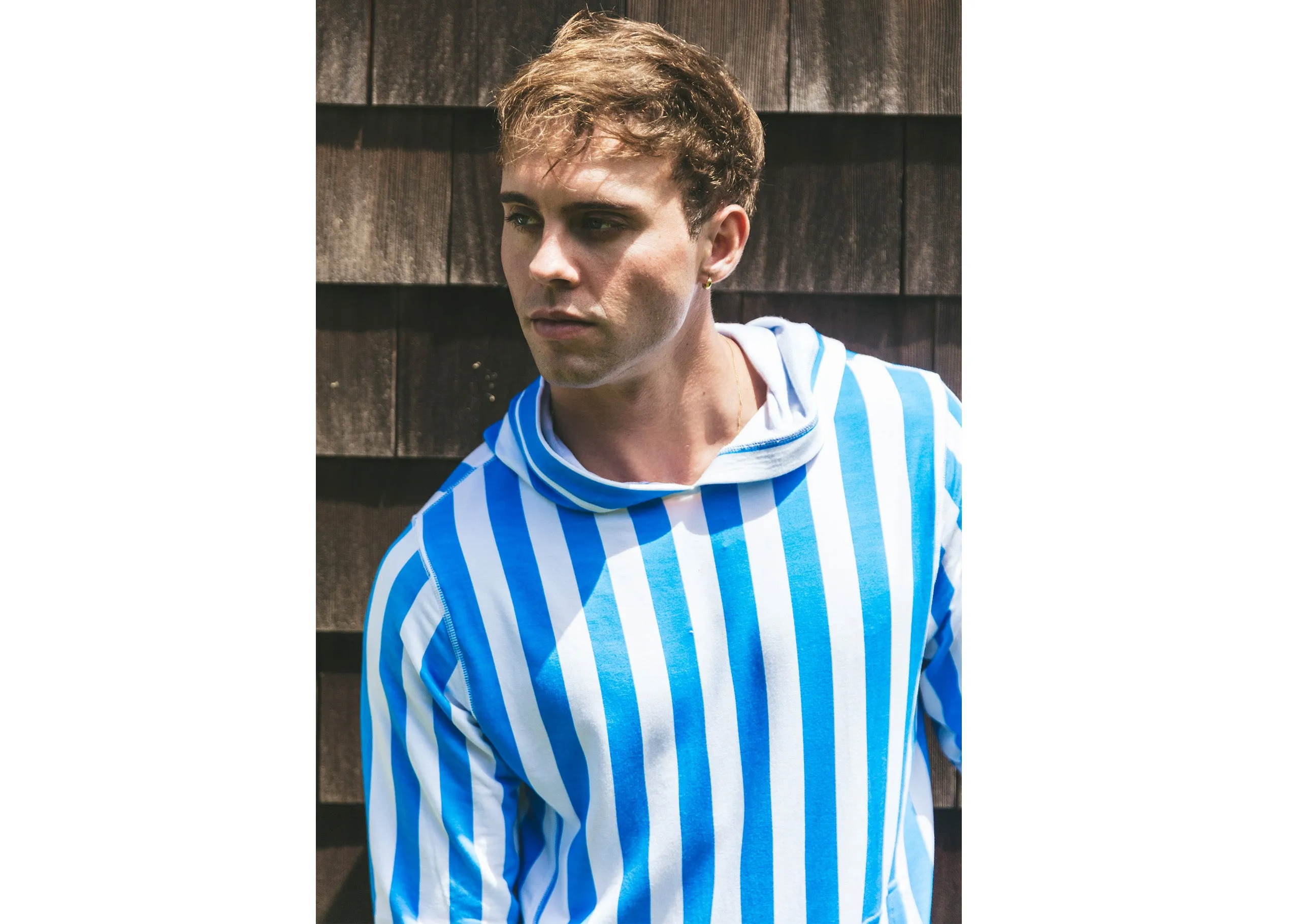 Lounge Hoodie ~ Cabana Stripe