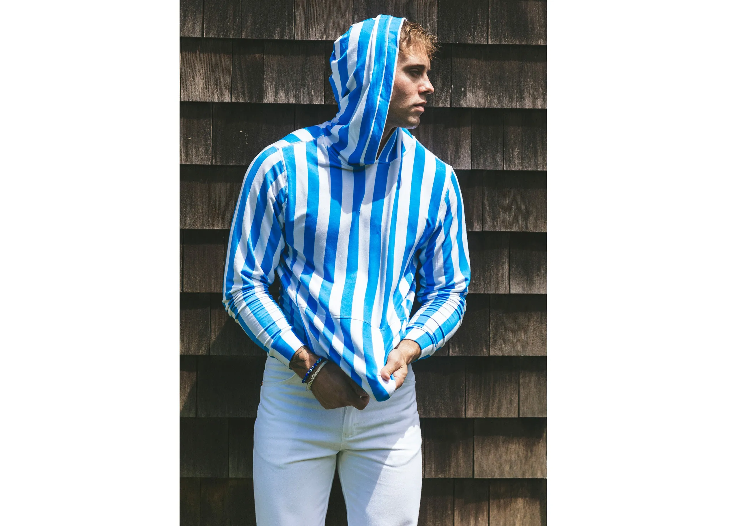 Lounge Hoodie ~ Cabana Stripe