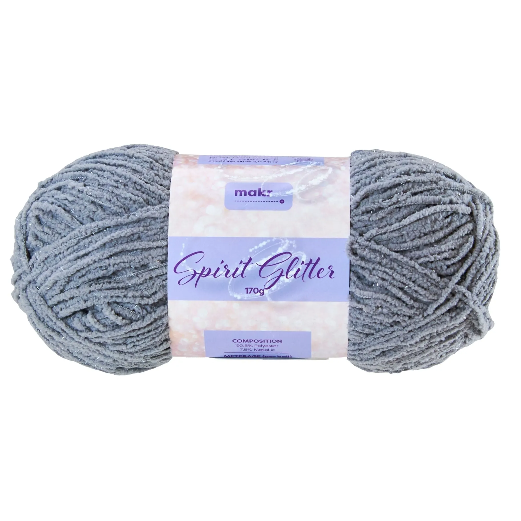 Makr Spirit Glitter Crochet & Knitting Yarn, 170g