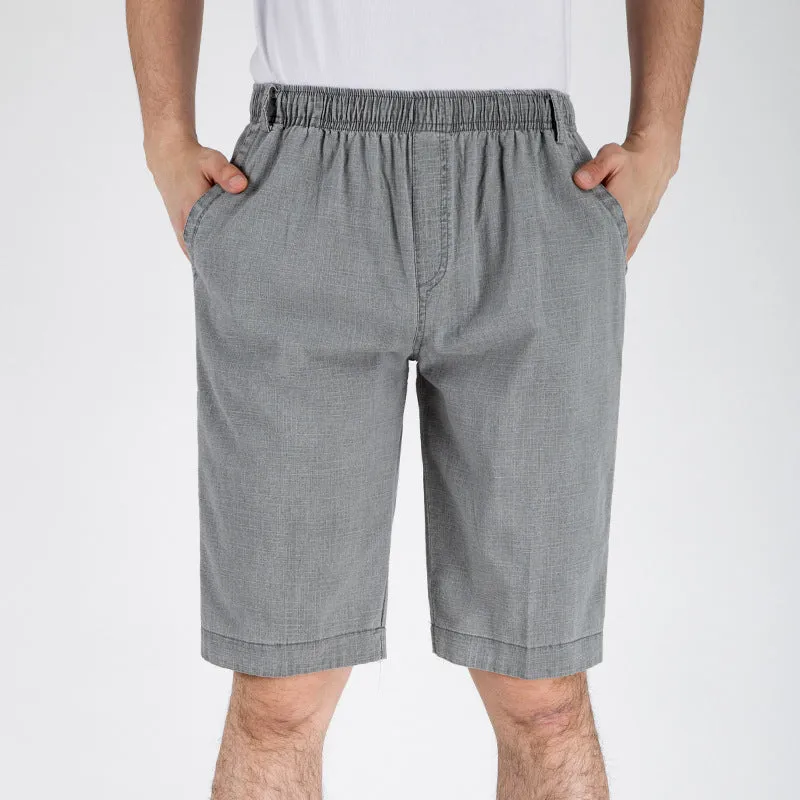 Men's Comfort Fit Linen Casual Shorts