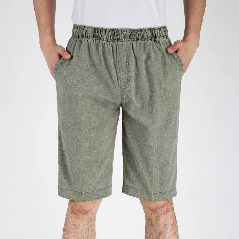 Men's Comfort Fit Linen Casual Shorts