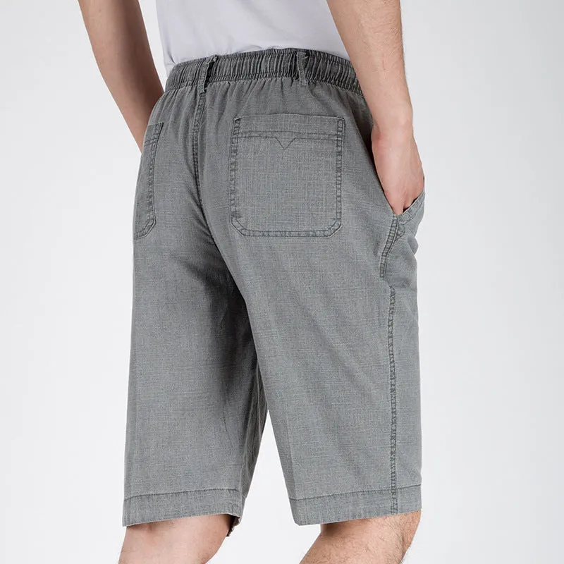 Men's Comfort Fit Linen Casual Shorts