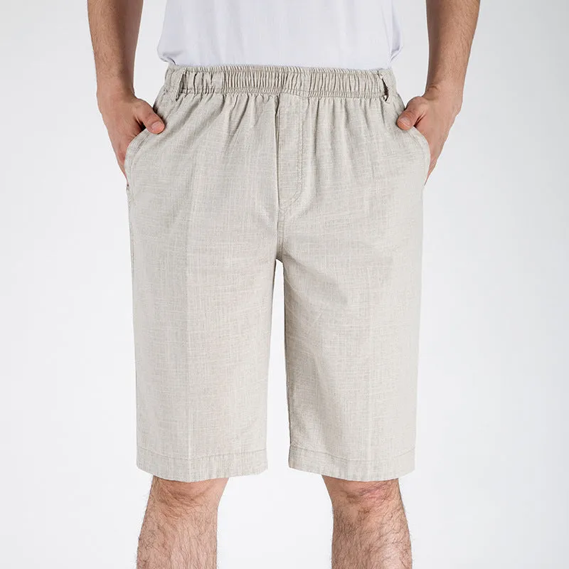 Men's Comfort Fit Linen Casual Shorts