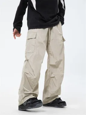 Men's Silky Textured Comfort Drawstring Cargo Pants