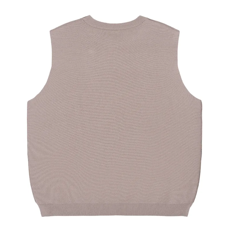 Off The Label side slit logo vest rosy