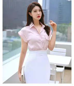 Pastel Collared Blouse