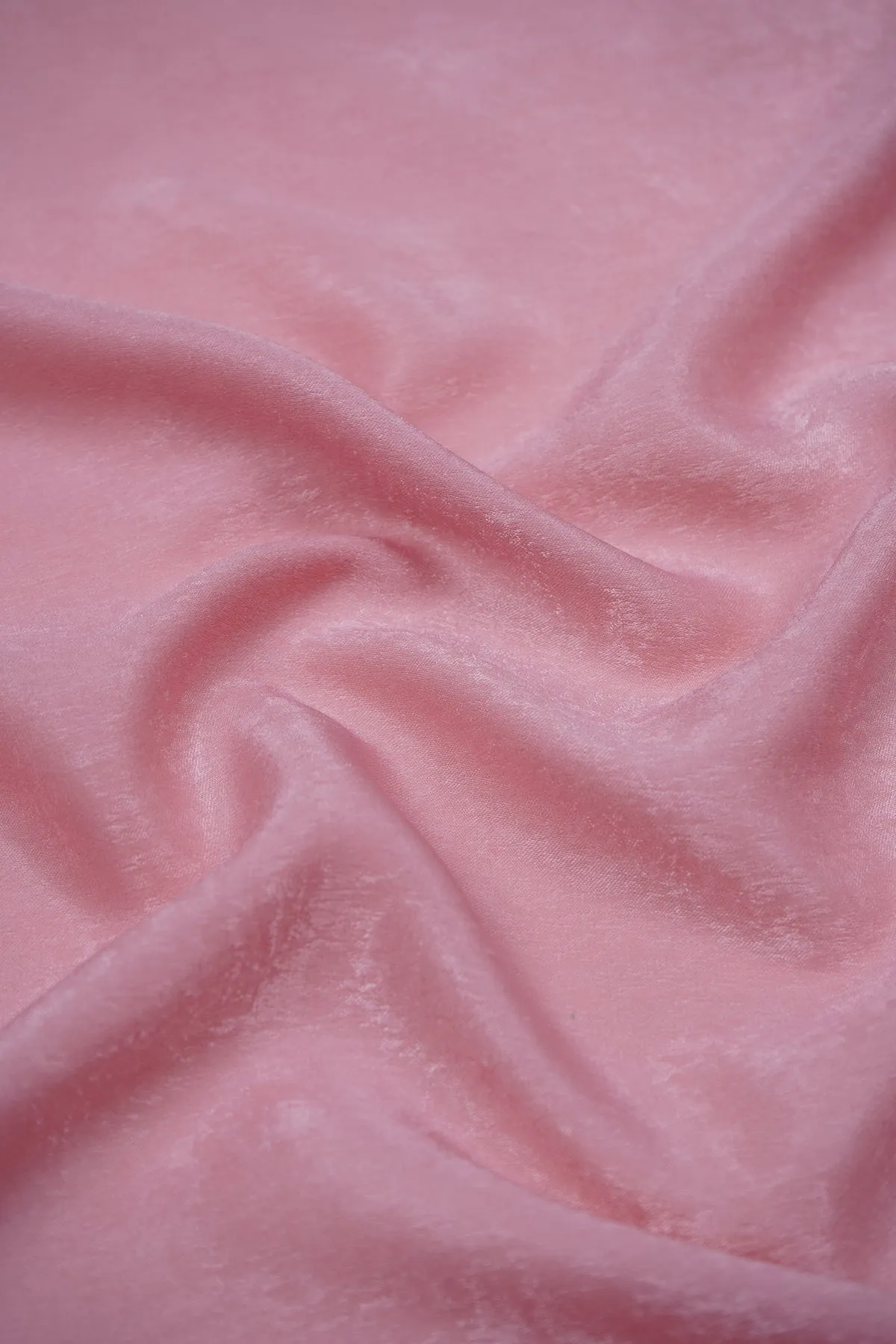 Pastel Pink Plain Dyed Dyna Velvet