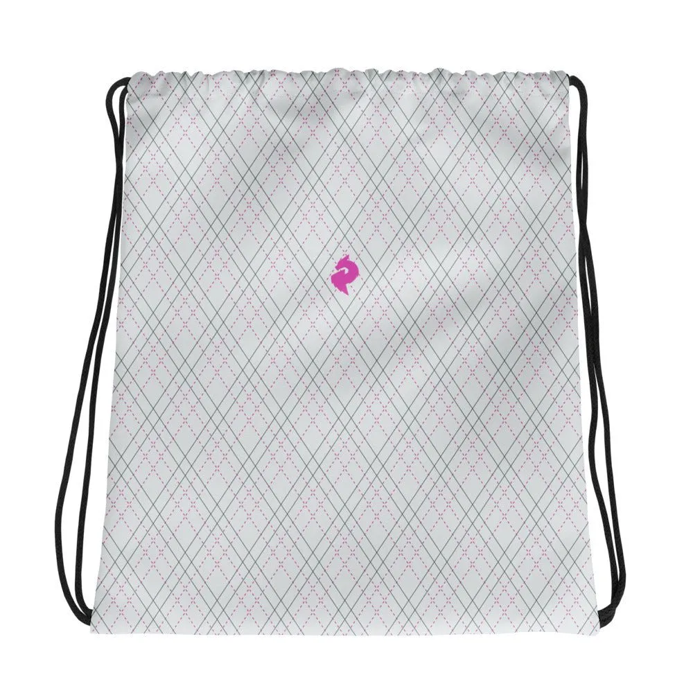 Pink Shadow Nexus Drawstring Bag