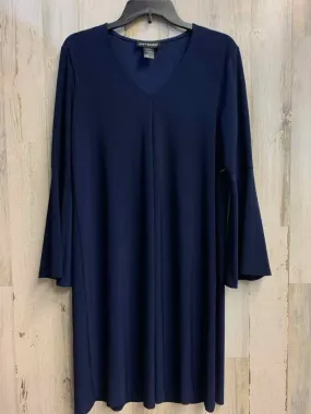 PRE-OWNED SOFT WORKS Dresses and Skirts Size M NAVY BLUE LONG SLEEVES Dress/V-NE