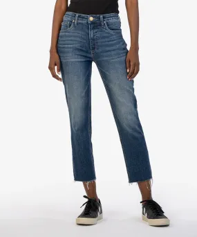 Rachael High Rise Fab Mom Jean - Darkstone