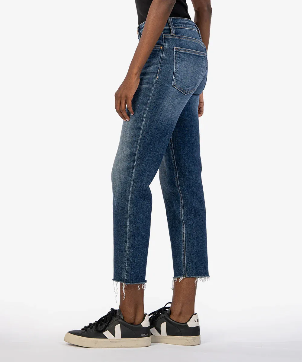 Rachael High Rise Fab Mom Jean - Darkstone