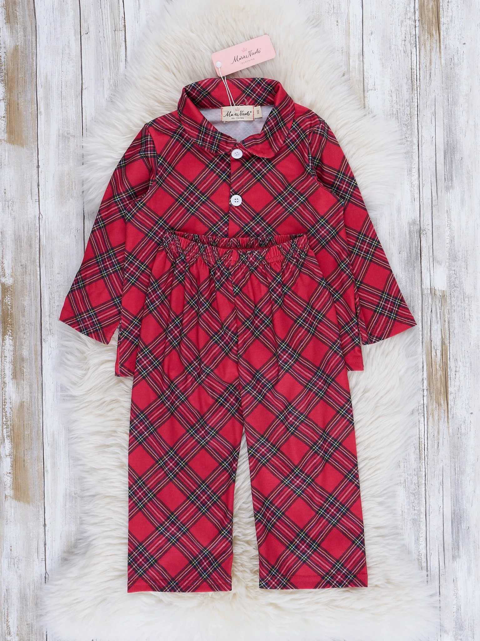 Red & Black Tartan Pajamas