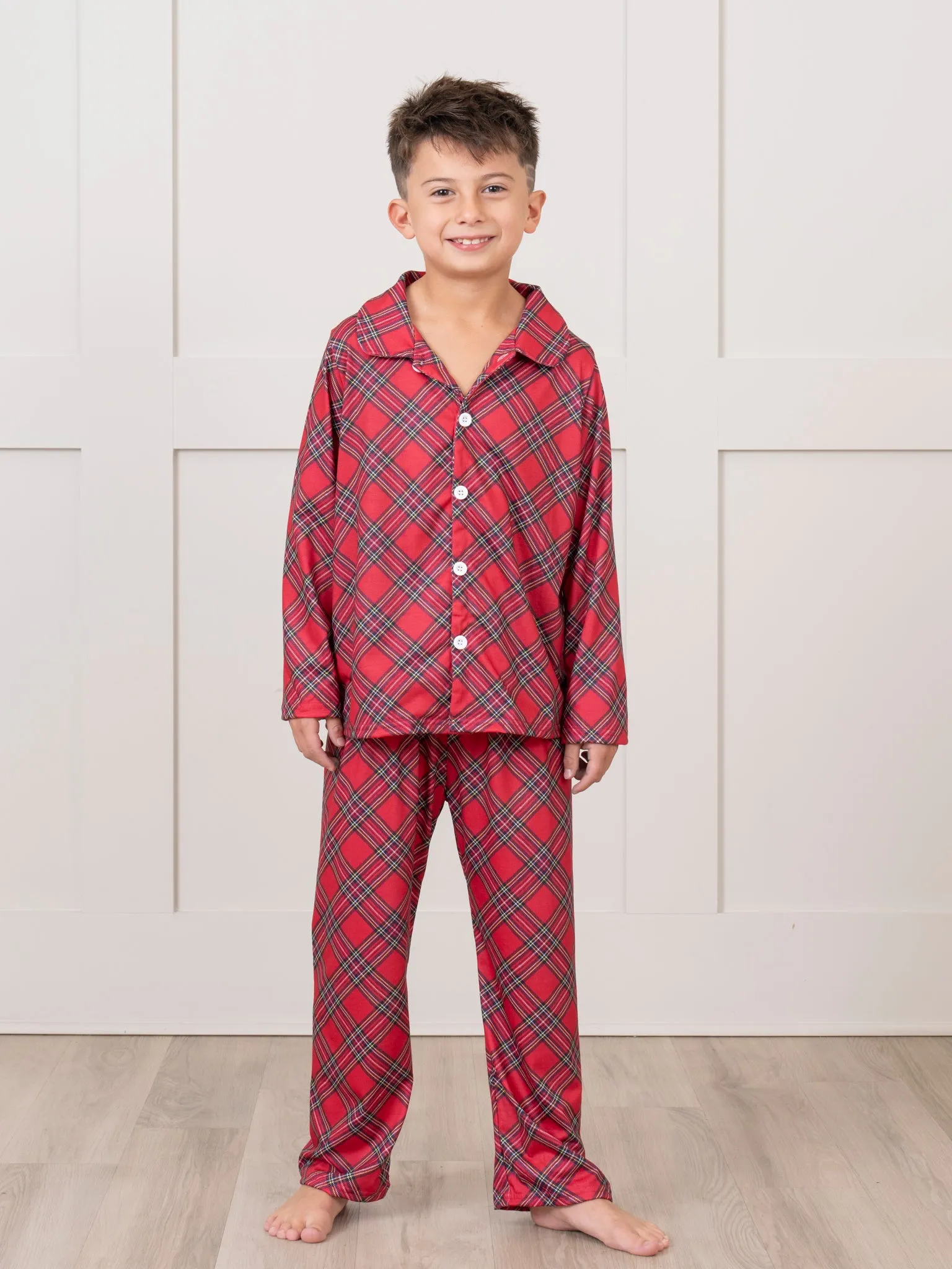 Red & Black Tartan Pajamas