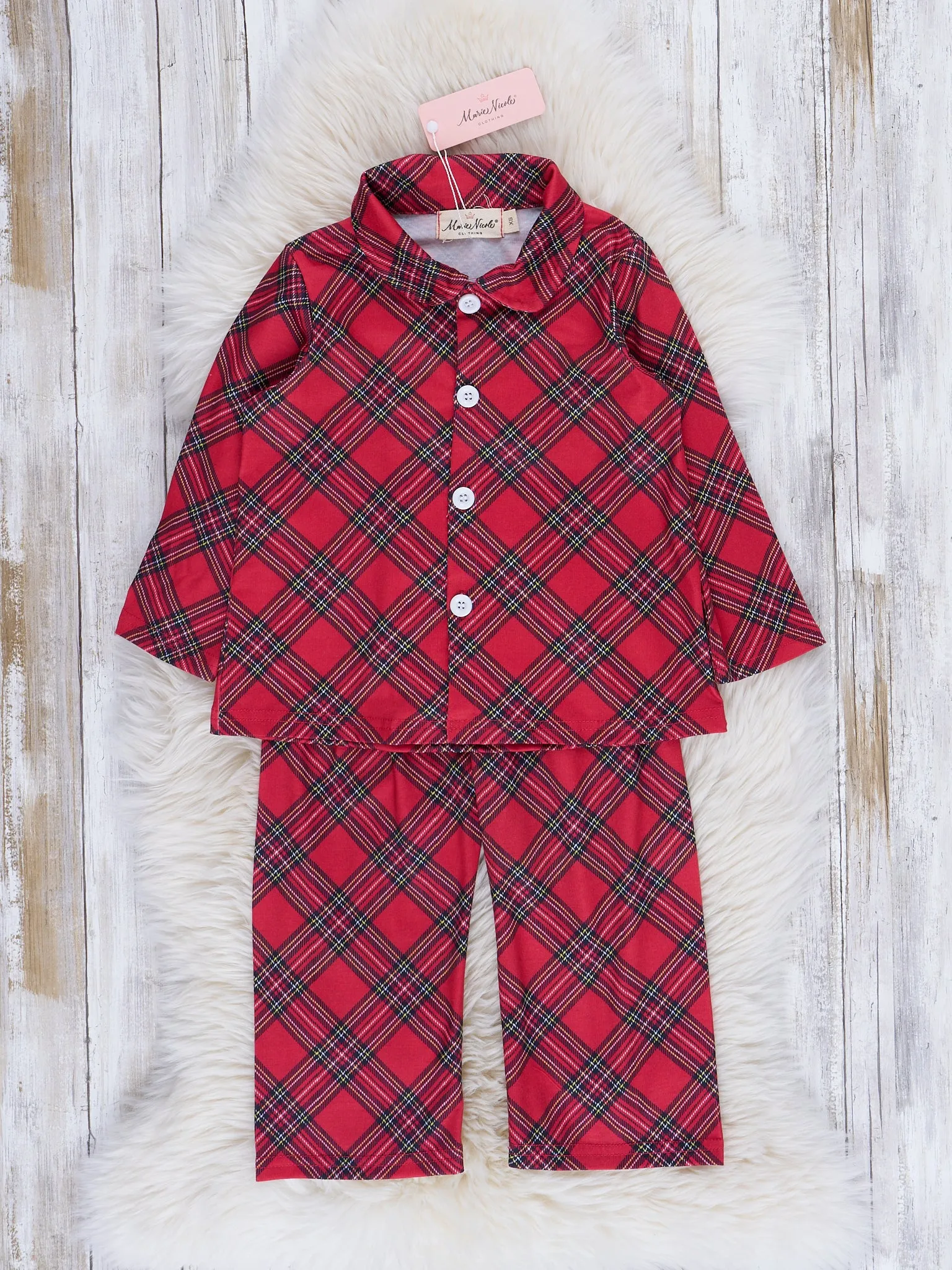 Red & Black Tartan Pajamas