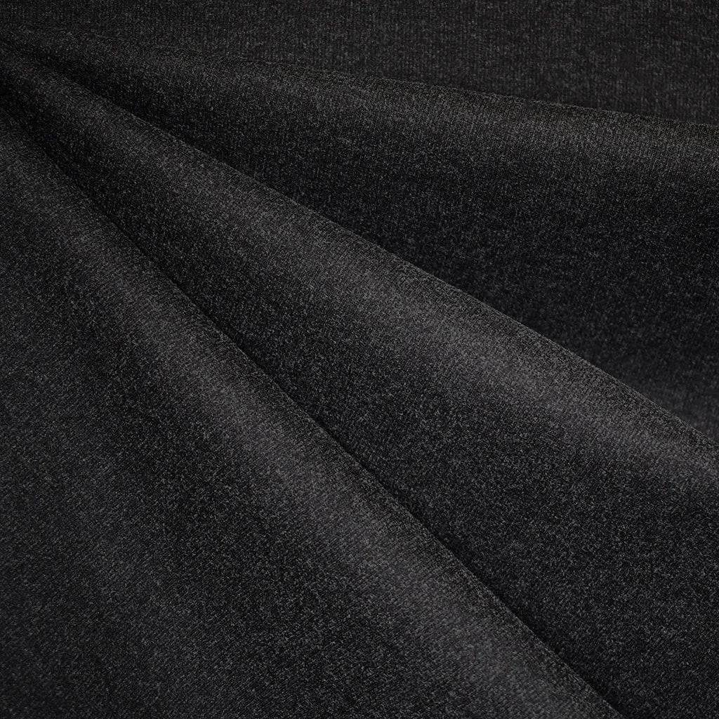 Soft Brushed Ponte Knit Dark Charcoal