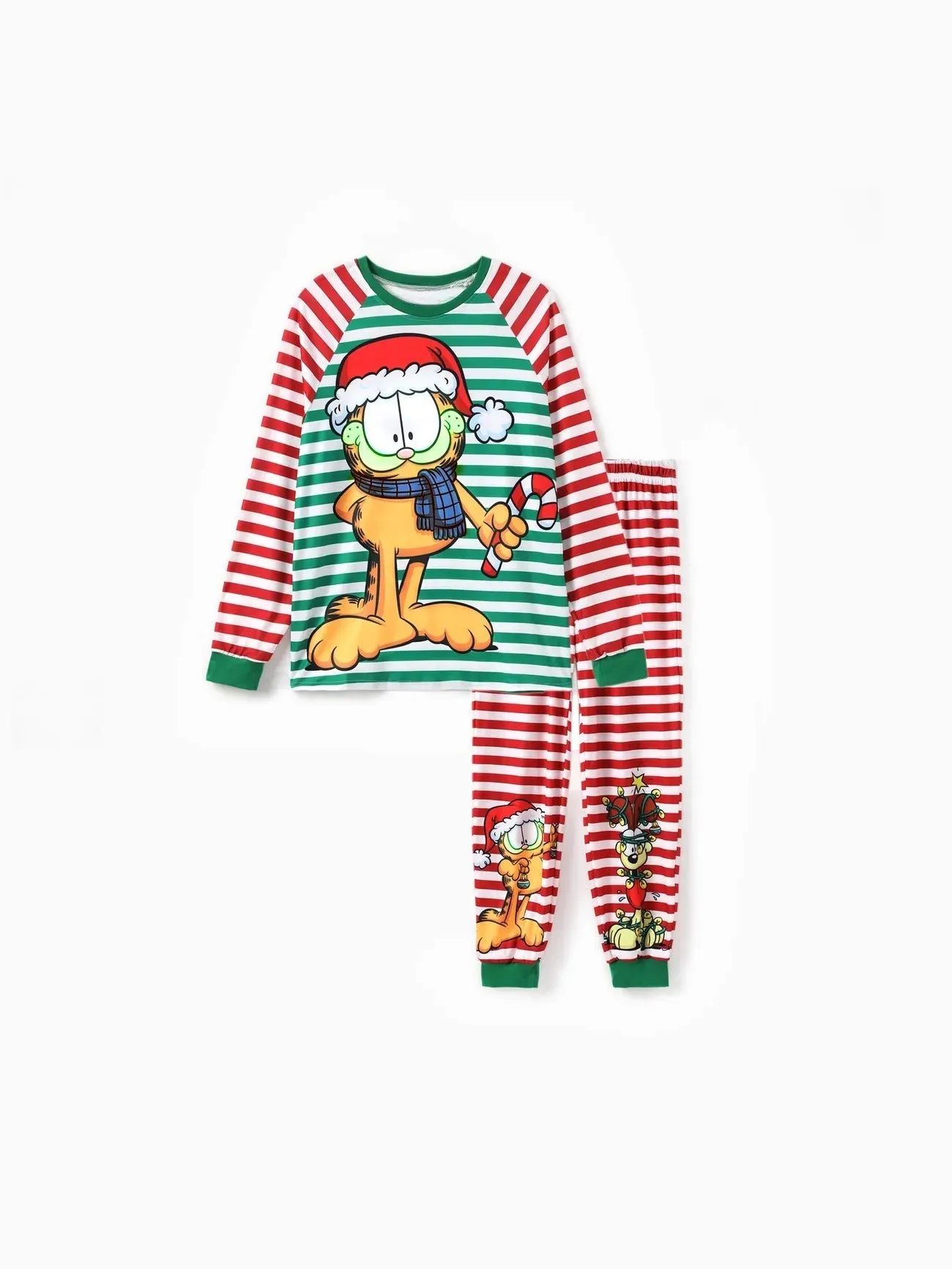 Striped Garfield Family Matching Christmas Pajama Sets