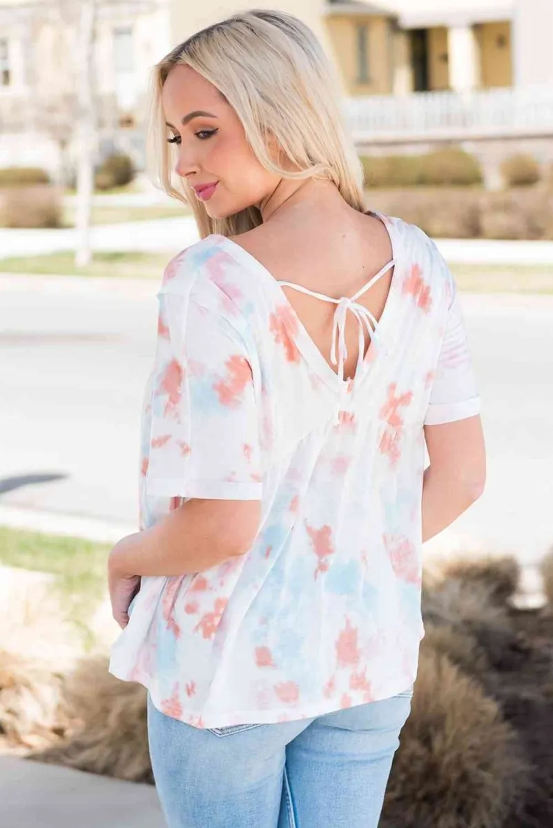 Summer Blossom Short Sleeve Blouse