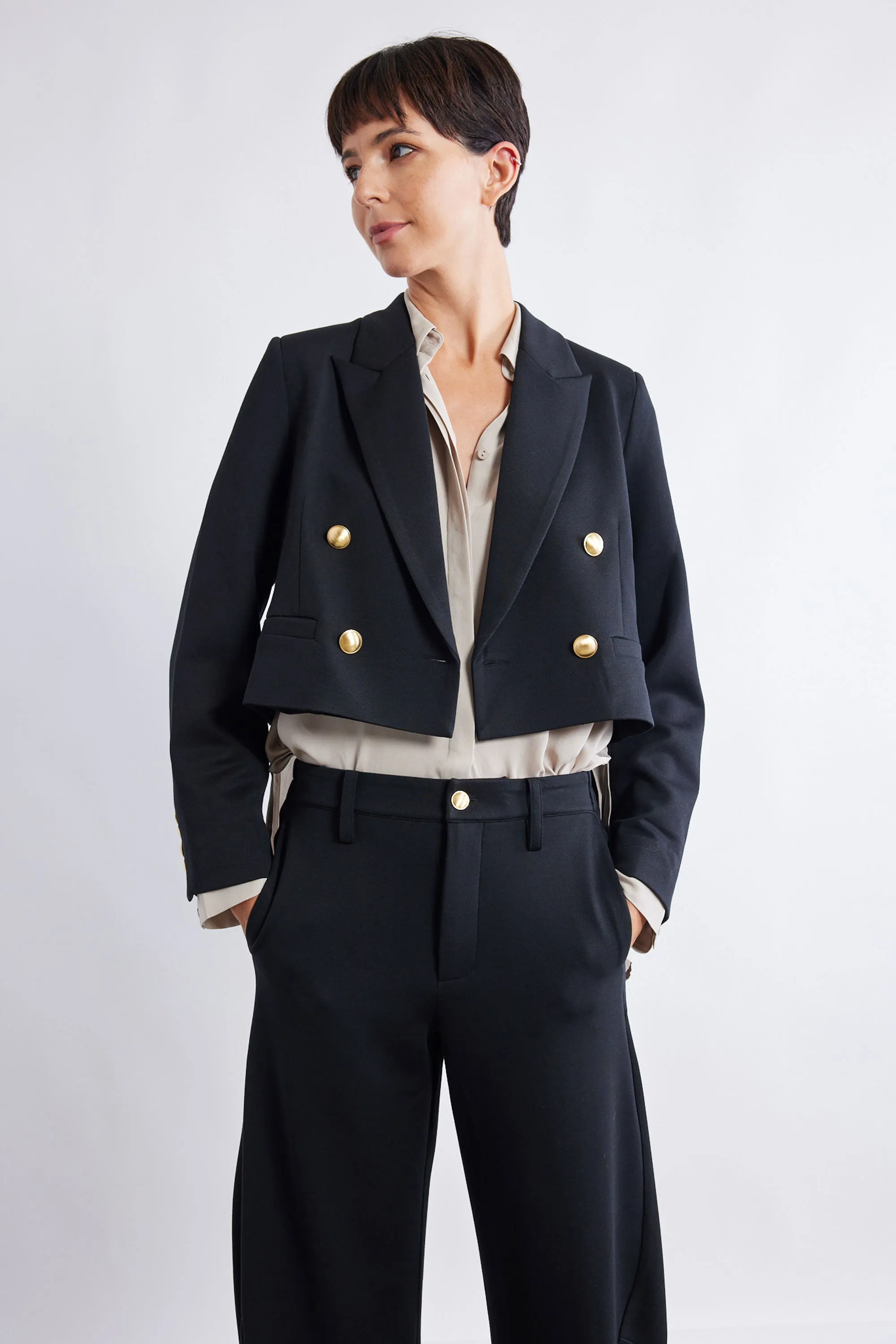 The Stretch Suit Cropped Blazer