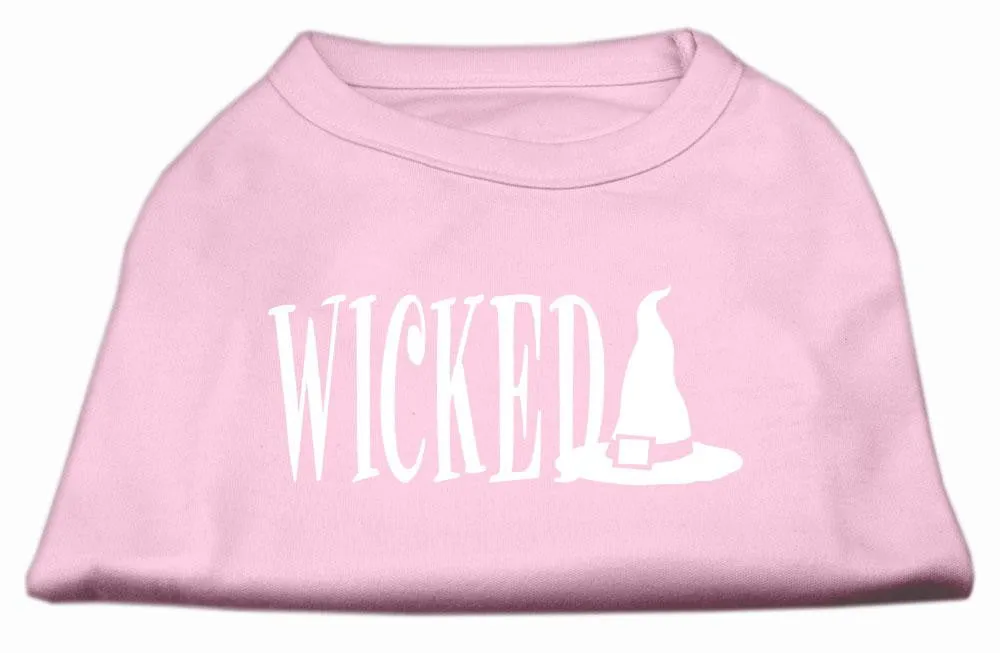 Wicked Screen Print Shirt Light Pink XS (8)